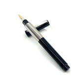 Lamy Accent White Metal & Black Lacquered Fountain Pen - Broad 14kt  Gold Nib
