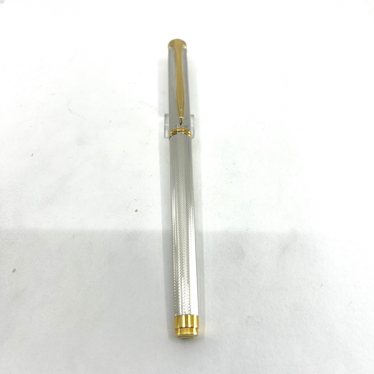 Pelikan Classic P381 Sterling Silver Barleycorn Fountain  Pen - Broad 18kt Gold Nib