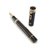 Montegrappa Ducale Brown Fountain Pen - Fine Gold-Plated Nib