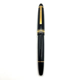 Montblanc #147 Traveler Black Resin LeGrand Meisterstuck Fountain Pen -  Broad Oblique (Profile of Left Foot) 18kt Gold Nib
