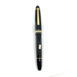 Montblanc #147 Traveler Black Resin LeGrand Meisterstuck Fountain Pen- Broad 14kt Gold Nib