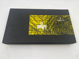 Delta Gallery Ballpoint Pen - Bright Yellow Background with Orange, Brown and Black Brushstrokes