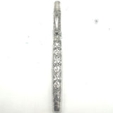 Yard-o-Led Standard Victorian Sterling Silver Fountain Pen   - Broad 18kt Gold Nib