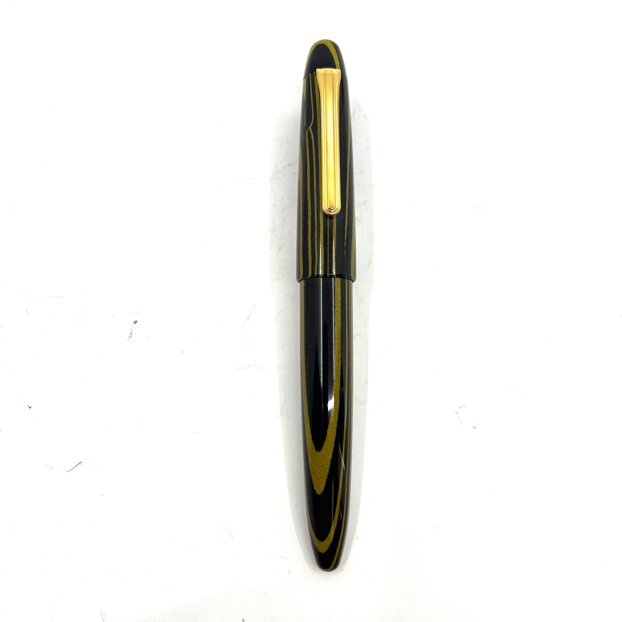 Sailor 1911 King of Pen Yellow & Black Ripple Ebonite Fountain Pen