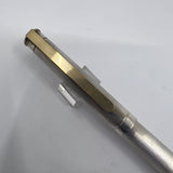 Montblanc Noblesse Silver-Plated Etched Vertical Lines Fountain Pen  - Fine 18kt Gold Nib