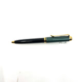 Pelikan Souveran K300 Black Cap/Green Striped Barrel Ballpoint Pen