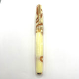 Taccia Staccato Honey Swirl Oversized Fountain Pen - Broad Gold-Plated Nib