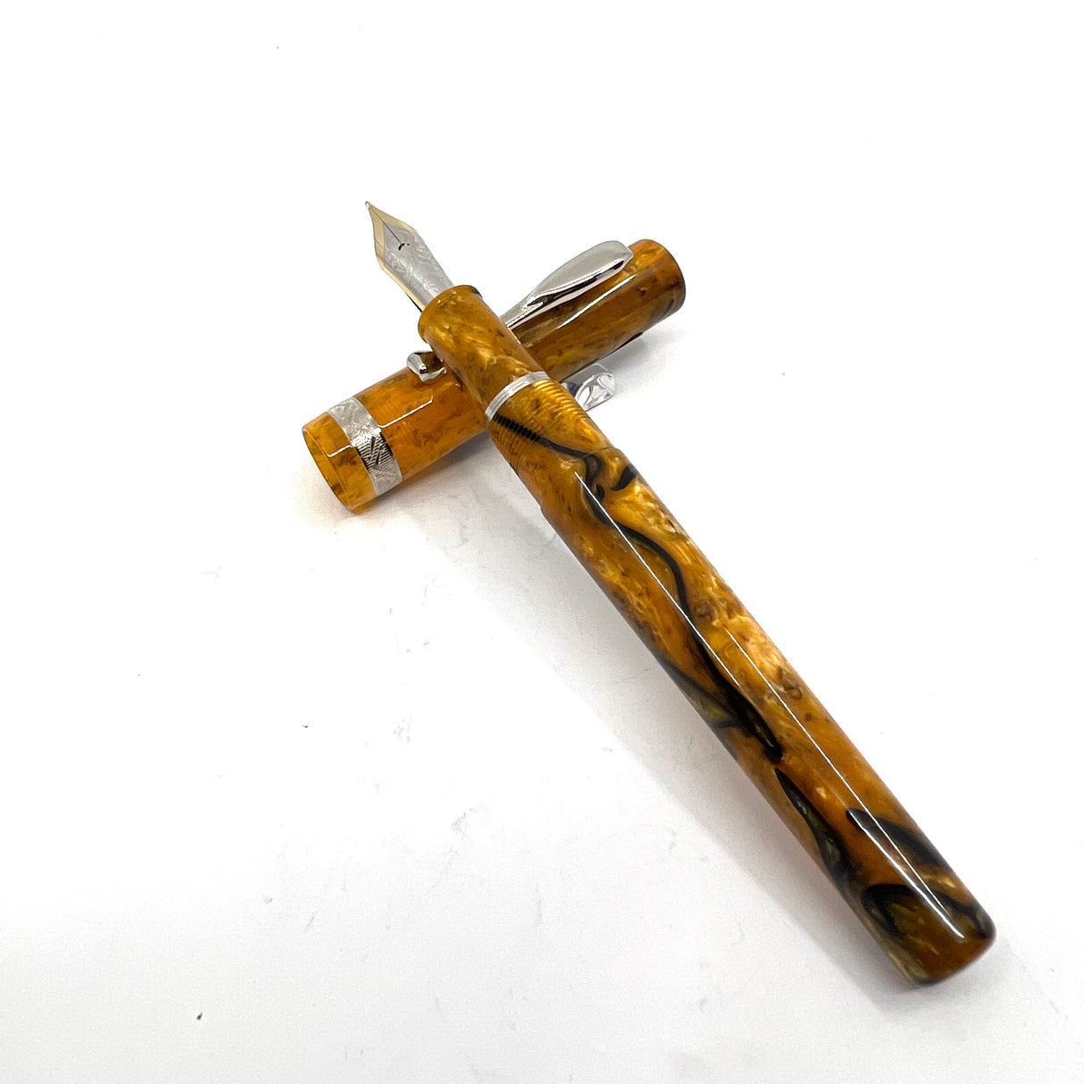 Visconti Voyager Marbled Amber Fountain Pen