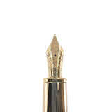 Montblanc Meisterstuck Solitaire Burgundy Lacquer Calligraphy LeGrand Fountain Pen - Firm Medium 18kt Gold Nib