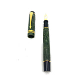 Parker Centennial (Largest Size) Duofold Jade (Grayish Green Marble) Fountain Pen