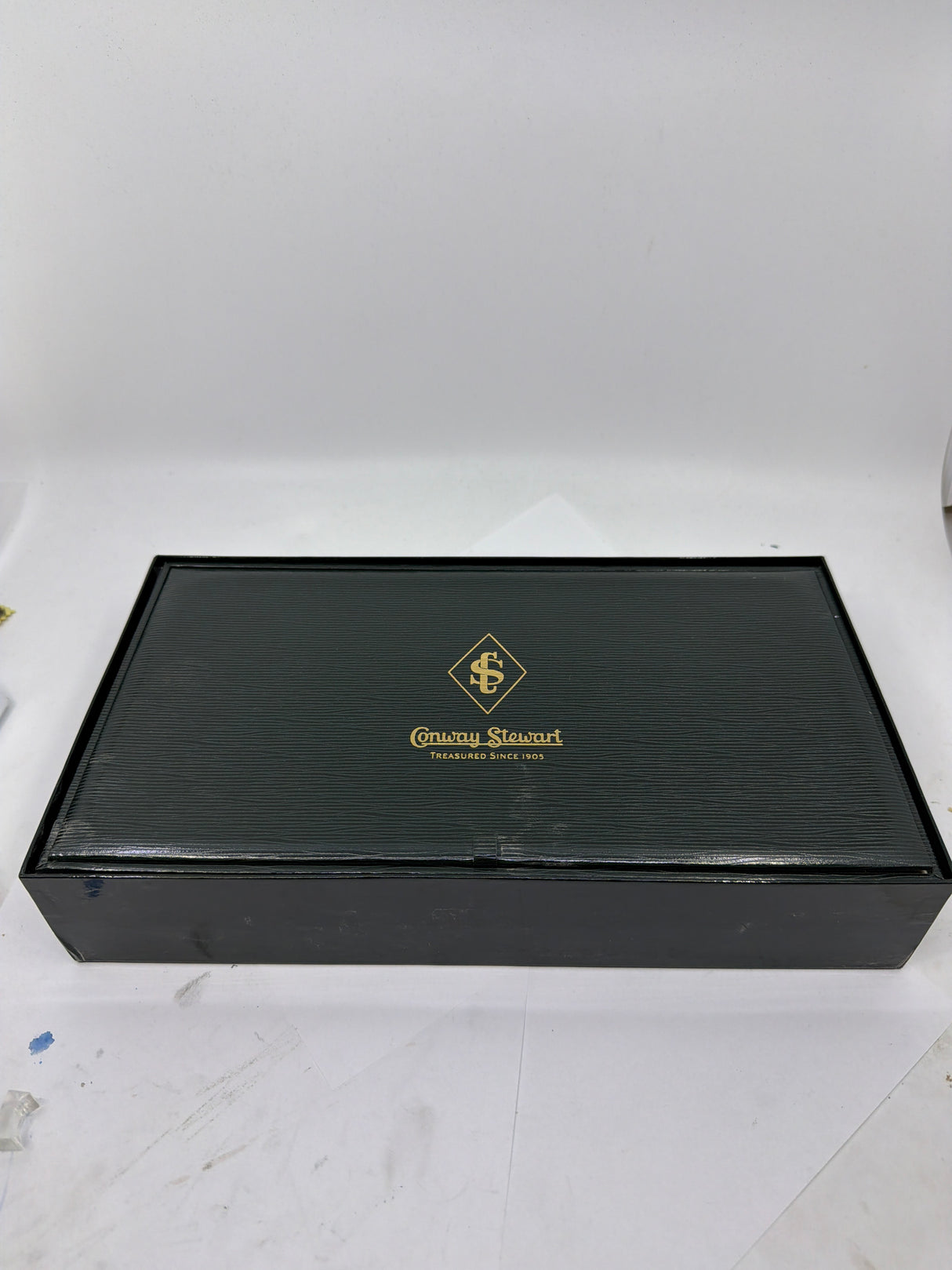 Conway Stewart Marble Brown Fountain Pen for Fountain Pen Hospital's 60th Anniversary #48 of 60 Pens- Fine 18kt Gold Nib - Cap Bands & Clip are 18kt Gold