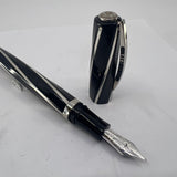 Visconti Black Divina Large Fountain Pen  - Broad 14kt Gold  Nib