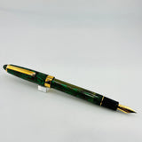 Recife Paris Green ripple Ebonite Hard rubber Gold nib 18K  - Fountain Pen