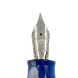 Penlux Masterpiece Grande Fountain Pen - Koi Blue & White