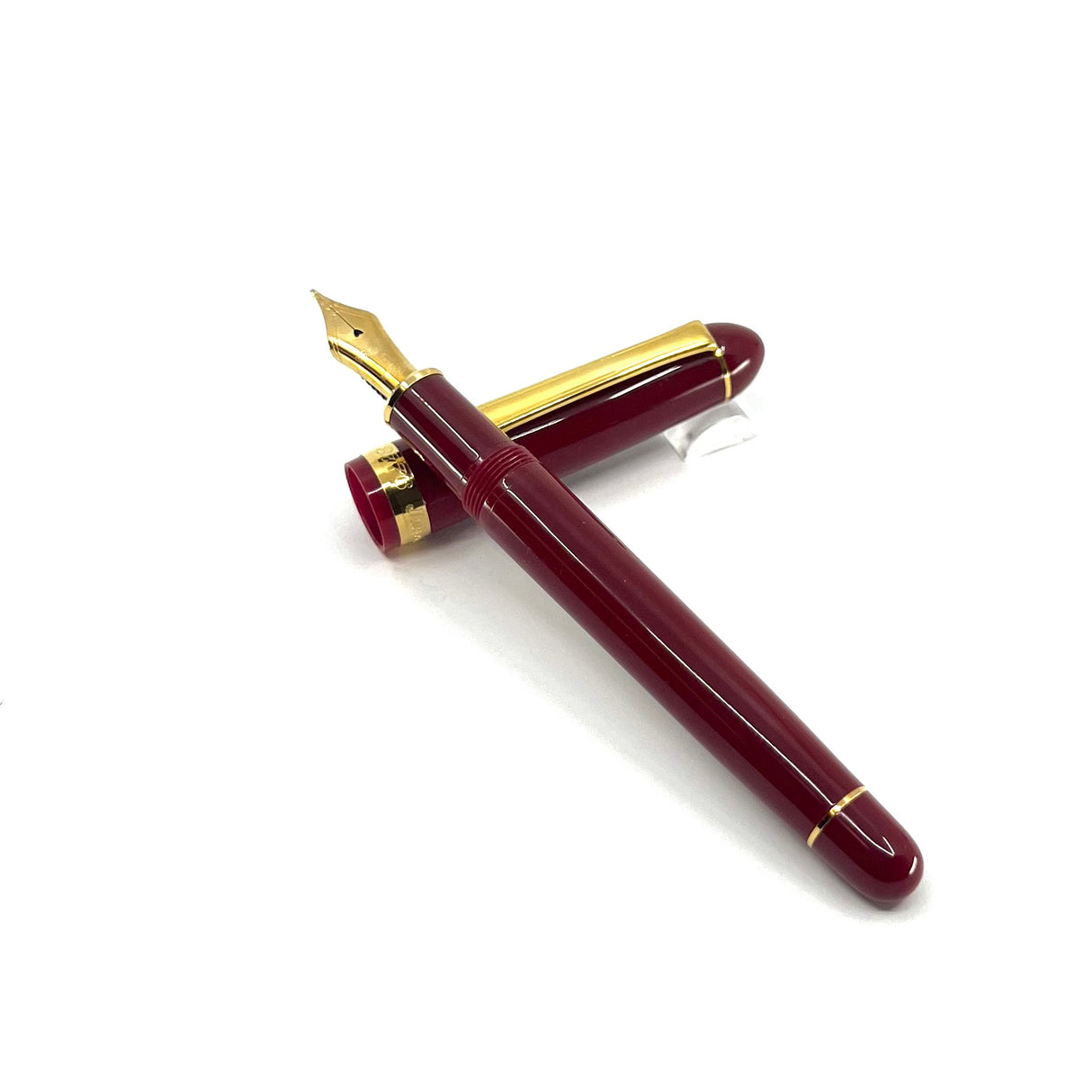 Platinum #3776 Tuscan Red Fountain Pen - Broad 14kt  Gold Nib