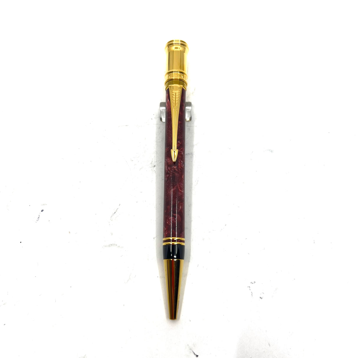 Parker Duofold Maroon Marble Ballpoint Pen
