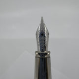 Yard-O-Led Viceroy Standard Barley Sterling  Silver .925  Fountain Pen - Medium 18kt Gold Nib