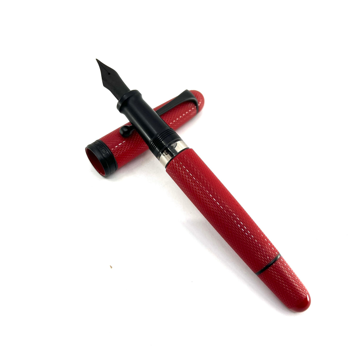 Aurora Red Mamba Limited Edition Fountain Pen  - Fine 18kt  PVD Treated Gold Nib