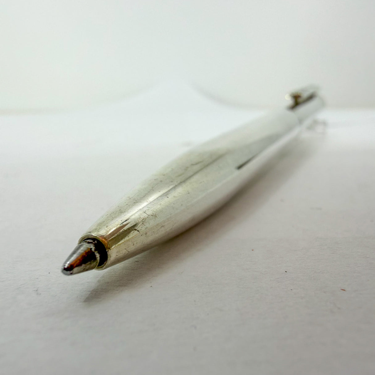 Tiffany  & Co. Hefty Large Sterling Silver Ballpoint Pen in Plain Pattern - Circa 1990s