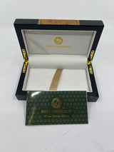 Wahl Eversharp Signature Marbled Blue Fountain Pen - Broad Stub 18kt Gold Nib