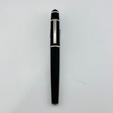 Cartier Diabolo Black Matte rubber touch Satin silver trim - Fountain Pen