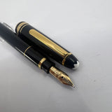 Montblanc Meisterstuck Mozart Black Resin Fountain Pen - Medium 14kt Gold  Nib