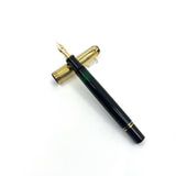 Pelikan M450 Fountain Pen - Gold Vermeil Cap -  Fine 14kt Gold Nib
