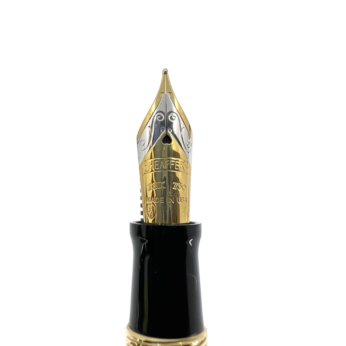 Sheaffer Commemorative Limited Edition Gold-Plated Fountain Pen - Medium 18kt Gold Nib