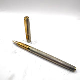 John Starling (of London) by Colibri Sterling Silver Barleycorn Fountain Pen - Fine 14kt Gold Nib
