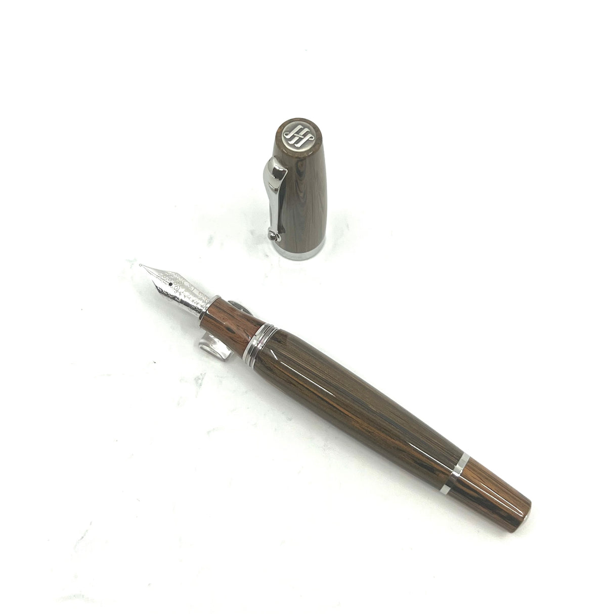 Montegrappa Miya Brown Ripple Ebonite Limited Edition Fountain Pen