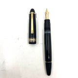 Montblanc Meisterstuck Black Resin 146 LeGrand Fountain Pen-Semi-Flex Fine 14kt Gold Nib
