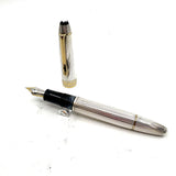 Montblanc Meisterstück Solitaire Le Grand Striped Sterling Silver #146S Fountain Pen