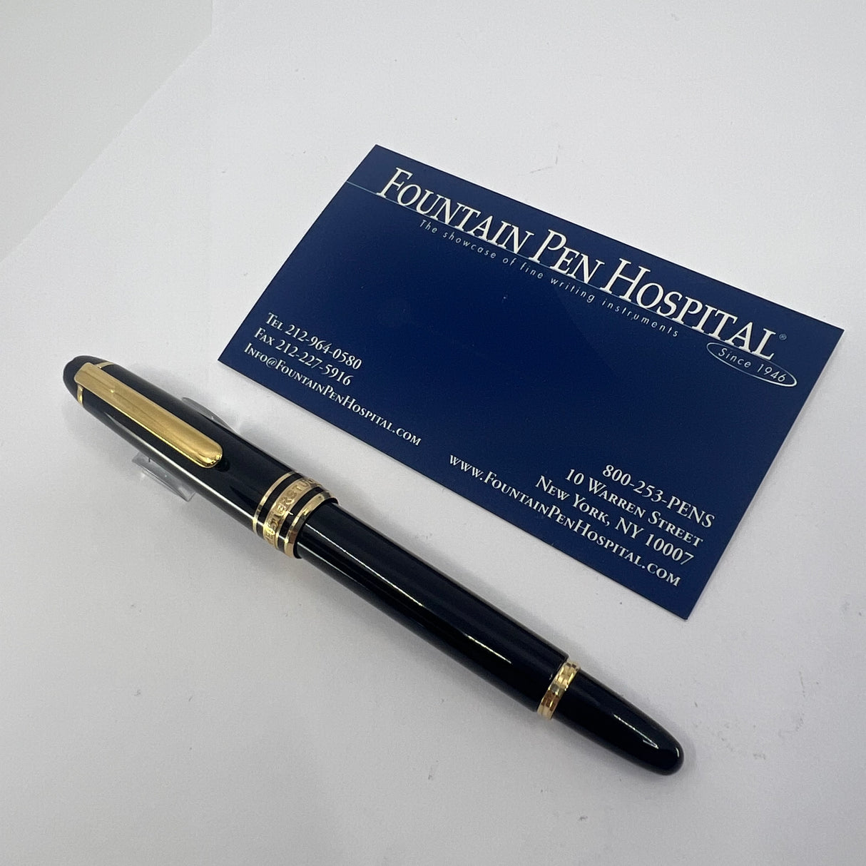 Montblanc Meisterstuck Mozart Black Resin Fountain Pen - Medium 14kt Gold  Nib