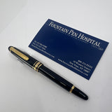 Montblanc Meisterstuck Mozart Black Resin Fountain Pen - Medium 14kt Gold  Nib