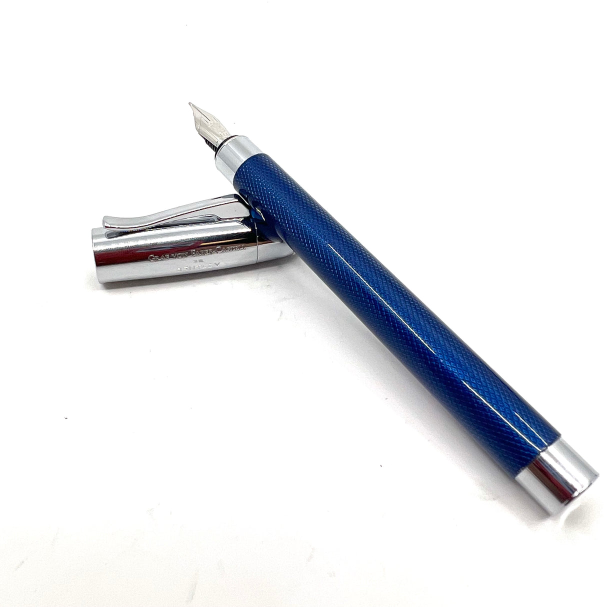 Graf von Faber Castell for Bentley Blue Lacquered Fountain Pen