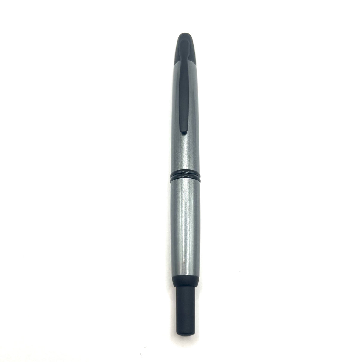 Pilot Metallic Gray Vanishing Point Fountain Pen - Medium 18kt Gold Nib