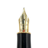 Parker Sonnet Sterling Silver Cisele Cross Hatch Fountain Pen -  Medium 18kt Gold Nib