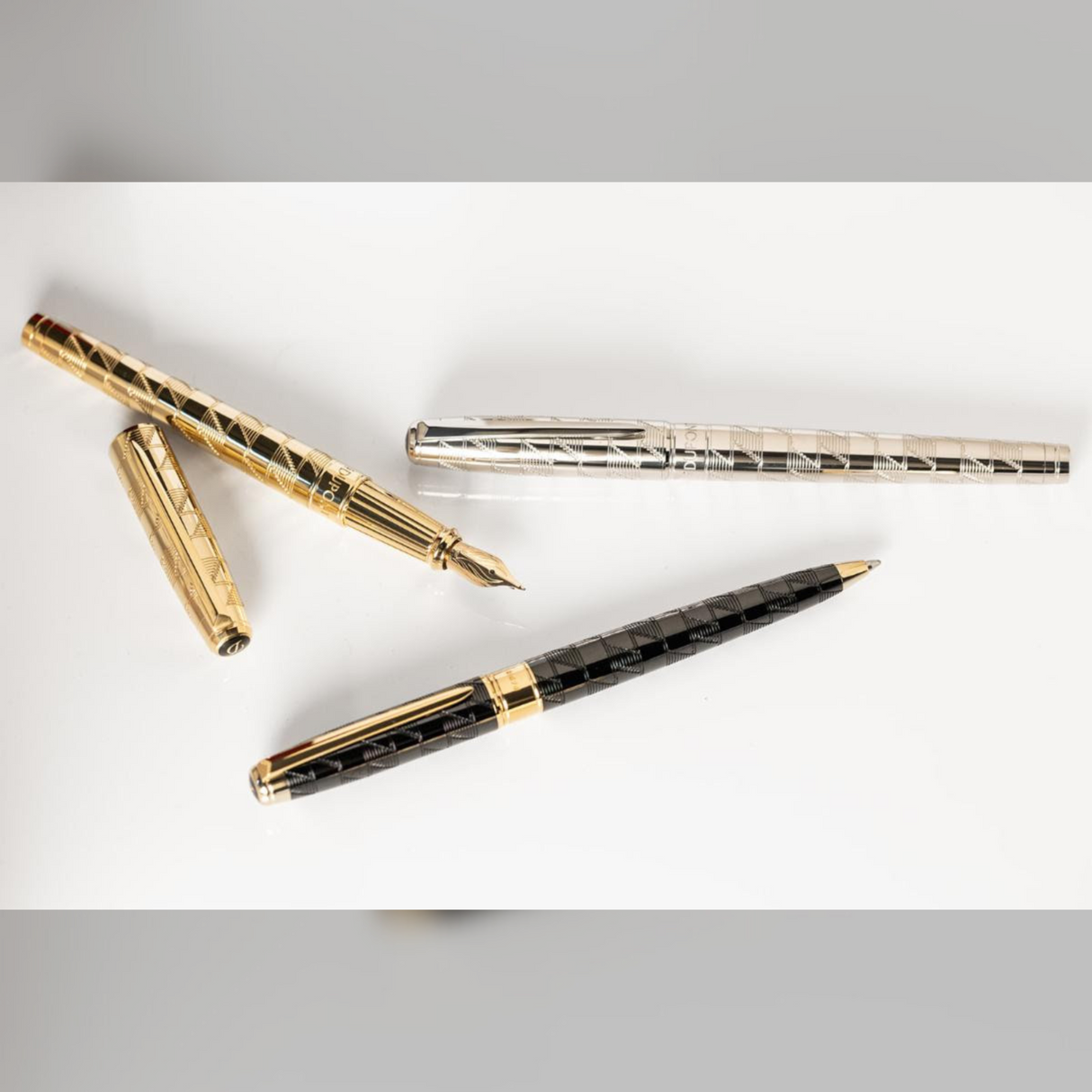 S.T. Dupont Monogram 1872 Eternity XL Palladium Fountain Pen