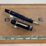 Bexley Magnum Poseidon Blue Marble Fountain Pen