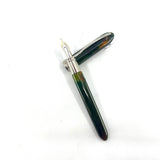 Visconti Maxi Van Gogh Variegated Green & Amber Fountain Pen Circa 2000 - Semi-Flex Medium 14kt Gold Nib