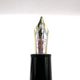 Montblanc #147 Traveler Black Resin LeGrand Meisterstuck Fountain Pen -  Broad Oblique (Profile of Left Foot) 18kt Gold Nib
