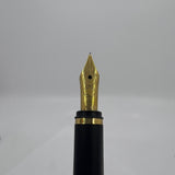 Montblanc Noblesse Silver-Plated Etched Vertical Lines Fountain Pen  - Fine 18kt Gold Nib