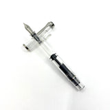 Pelikan M205 Clear Transparent Fountain Pen - Medium Stainless Steel Nib