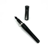 Pilot-Namiki Black Lacquered Bamboo Metal  Oversized Fountain Pen - Fine 14kt Gold Nib