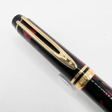 Waterman Rhapsody Burgundy Marble Fountain Pen  - Fine 18kt Gold Nib