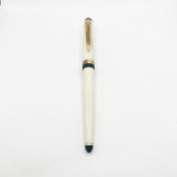 Francois Yves Luthier Modigliani White Limited Edition Fountain Pen - Fine 18kt Gold Nib