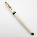 Francois Yves Luthier Modigliani White Limited Edition Fountain Pen - Fine 18kt Gold Nib