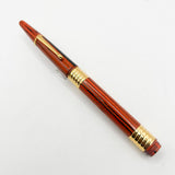 Bexley Woodgrain Ebonite Taper Cap Fountain Pen Limited Edition on behalf of Pen Collectors of America - Fine  18kt Gold Nib