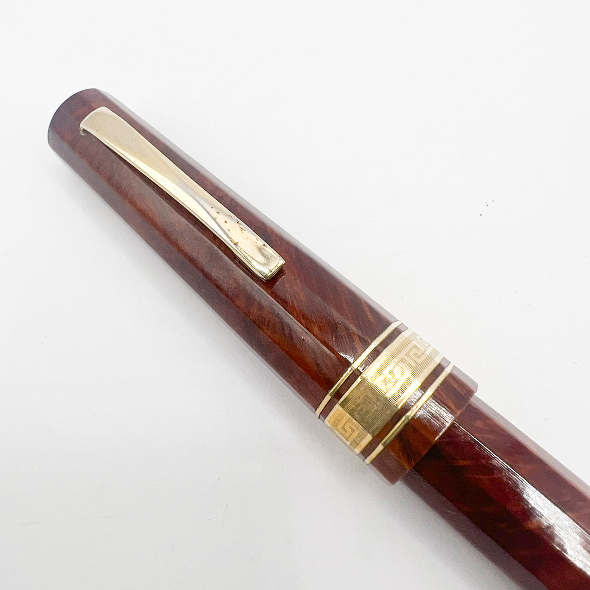 OMAS Cristoforo Colombo II Briar Wood Senior Paragon  Fountain  Pen - Medium 18kt Gold Nib