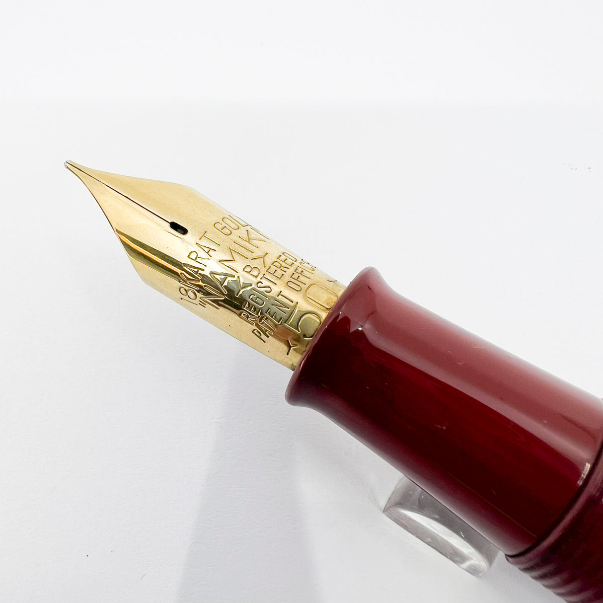 Pilot Namiki Emperor Red Urushi Fountain Pen -  Broad 21 kt Gold Nib - Circa 1996